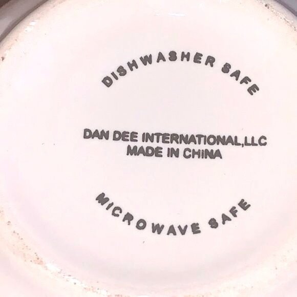 Luv-A-Saurus Ceramic Mug 3" Tall Red & White Valentines Theme By Dan Dee Set - Picture 6 of 7